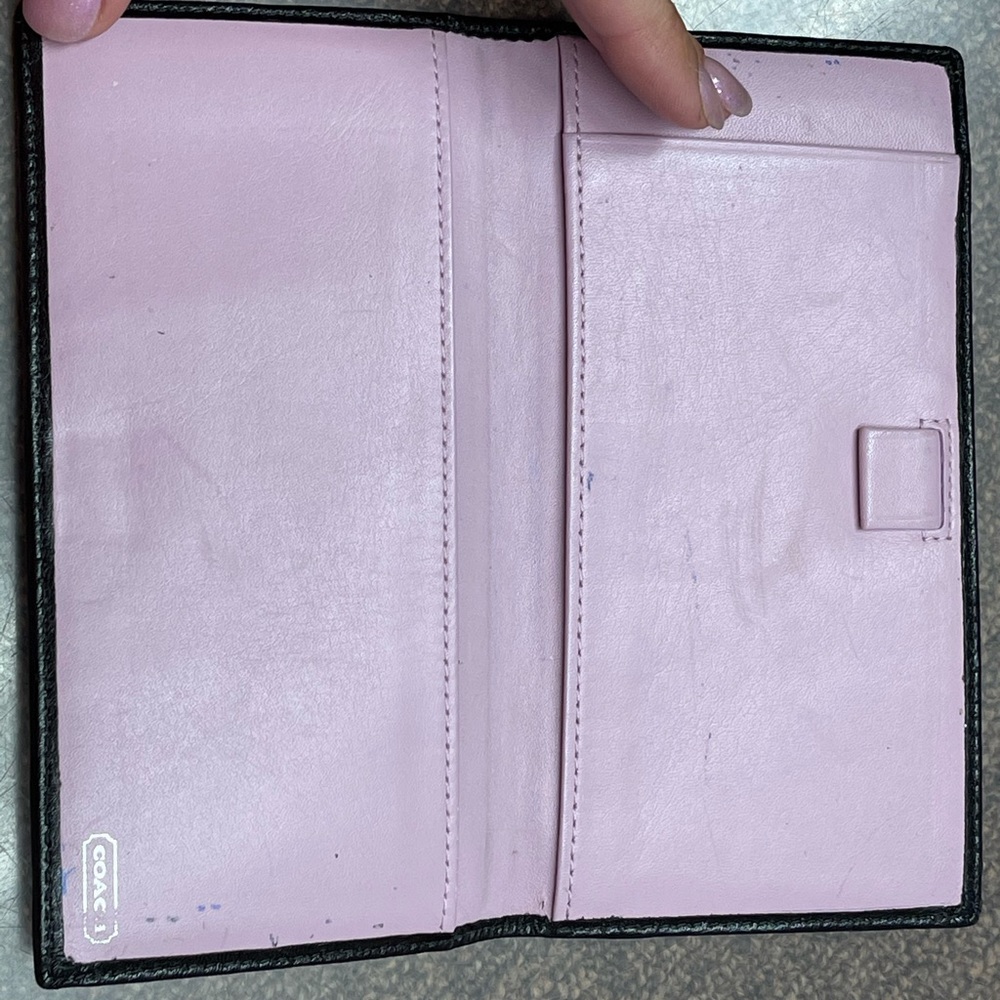 Coach checkbook cover